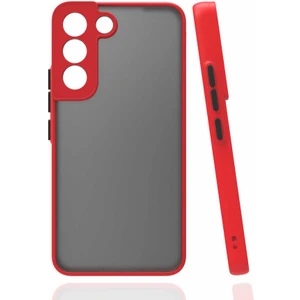 Galaxy S22 Kılıf 3D Kamera Korumalı Arkası Mat Kenarları Renkli Smoke Case