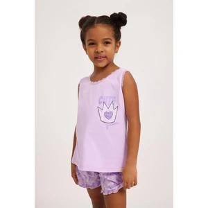 Katia & Bony  Lavender Kız Çocuk Dantelli Pijama Üst Lila