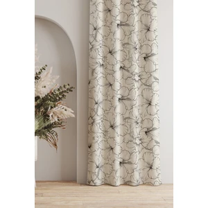 Ays Home  Ays Home Ebegümeci Desen Fon Perde