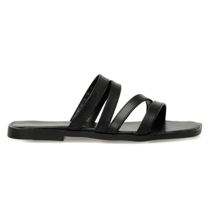 Nine West Leyssa 3fx Siyah Kadın Düz Terlik