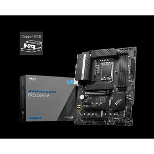 Msı Pro Z690-A Ddr4 5200MHZ 1xhdmı 1xdp 4xm.2 USB 3.2 Atx 1700P