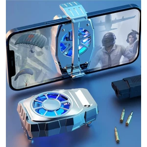 Şarjlı Telefon Soğutma Fanı Braketi ve Radyatör Soğutma Taşınabilir Pubg Gamed Fan Telefon Fan Soğutucu