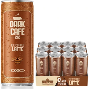 Dark Café 212, Soğuk Kahve, Latte, 250 ml (12'li Paket, 12 adet x 250 ml)