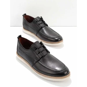 Siyah Leather Erkek Casual Ayakkabı E01556090303