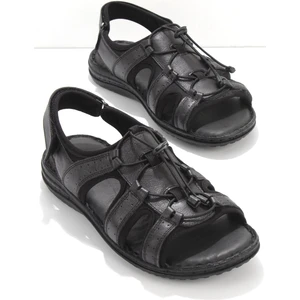 Siyah Leather Erkek Sandalet E05272000203