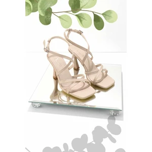 Nude Saten  Kadın Klasik Topuklu Ayakkabı K05124011438