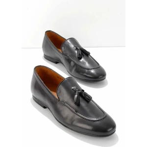 Siyah Leather Erkek Klasik Ayakkabı E01901803403