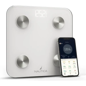 Basic Collection Vücut Analizli Akıllı Bluetooth Tartı Baskül Beyaz