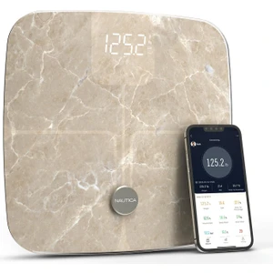 Marble Collection Plus Vücut Analizli Akıllı Bluetooth Tartı Baskül Bej