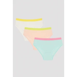 Kız Çocuk Renkli 3Lü Slip Külot