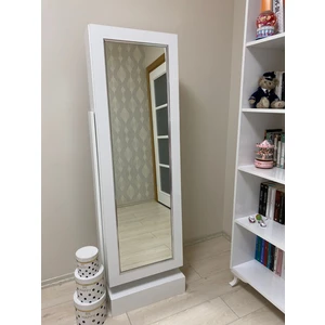 Carpenter Fox Beyaz Raflı Mdf Boy Ayna