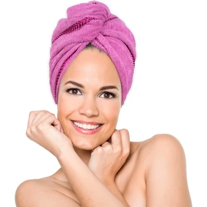 Düğmeli Saç Kurulama Bonesi/bukle Baş Havlusu - Saç Kurutma Bonesi