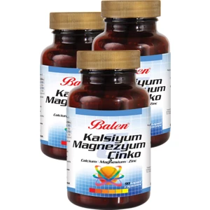 3 Kutu Balen Kalsiyum & Magnezyum & Çinko Kapsül 90 Kapsül