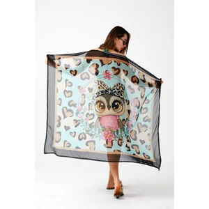  Ays Home  Moda Sevimli Leopar Pareo Plaj Elbisesi