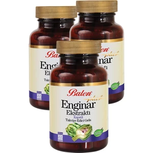 3 Kutu Balen Enginar Plus Ekstraktı Kapsül 820 Mg x 100 Kapsül