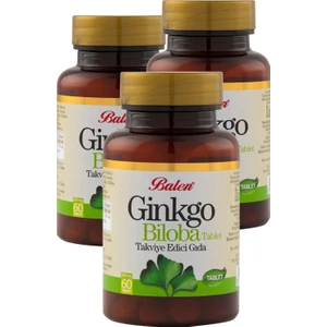 3 Kutu Balen Ginkgo Biloba 60 Tablet x 3