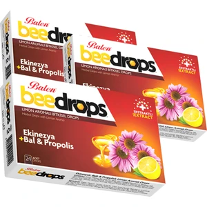 Beedrops Ekinezya+Bal-Propolis Limon Aromalı 24 Drops x 3 Kutu