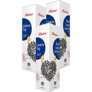 3Kutu Çörekotu Yağı Çörek Otu Soğuk Pres 3 x 250 ml