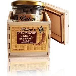 Kırmızı Kore Ginseng Ekstraktı 600 Mg 120 Tablet (Tahta Kutu)