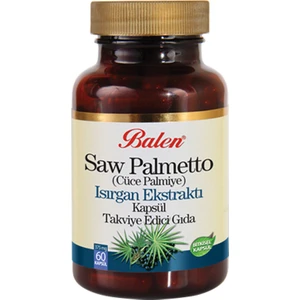 Saw Palmetto (Cüce Palmiye), Isırgan Ekstraktı Kapsül Takviye Edici Gıda 375 mg 60 Kapsül