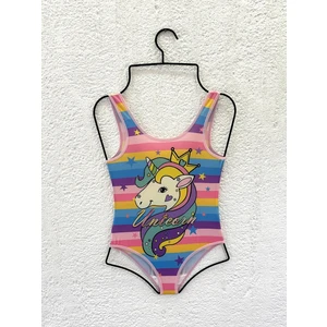 Rs Ramuni Kız Çocuk Gökkuşağı Unicorn Baskılı Mayı