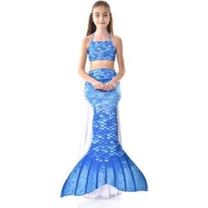 Deniz Kızı Model Kostüm ve Mayo / Üçlü Set