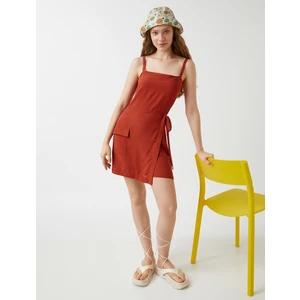 Şort Tulum Beli Bağcıklı