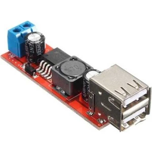 Robo Dünya Çift USB Çıkışlı 9V / 12V / 24V / 36V - 5V Dönüştürücü Dc 3A