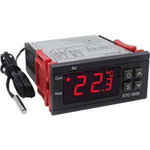 Robo Dünya STC-1000 Ac 110-220V 10A LCD Ekranlı Ntc Sensörlü Sıcaklık Kontrol Modülü
