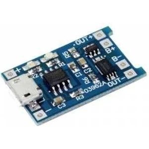 Robo Dünya TP4056 Şarj Modülü - 5V 1A Lityum Pil Şarj - Korumalı