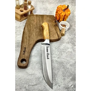 Isme Özel Kurban Bıçağı Kasap Bıçak Et, Ahşap Sap,  32 Cm.
