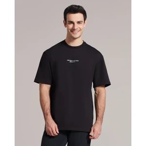 M Graphic Tee Reflect Logo Oversize T-Shirt Erkek Siyah Tshirt - S231094-001