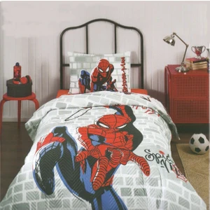 Spiderman Süper Hero Tek Kişilik Kapitoneli Nevresim Takımı Complete Set 4 Mevsim Kullanım