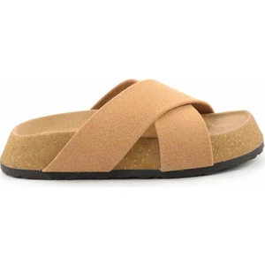 Vizon Nubuk  Kadın Terlik K04576202401