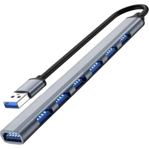 Coverzone USB 3.0 7 Portlu Hub Otg Çoğaltıcı Pc Bilgisayar Uyumlu Veri Aktarımı Mouse Klavye Bağlantısı ADS303A