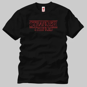 Built By Crazy Stranger Things Outline Logo  Tişört