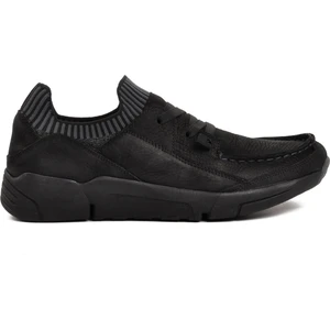 23410 Siyah Nubuk Içi Dışı Deri Erkek Günlük Ayakkabı