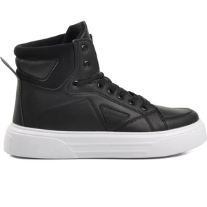 DNP-2150 Siyah-Beyaz Erkek Hi Sneaker