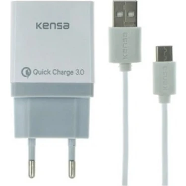 Kensa Mıcro Hızlı Şarj Kablo Adaptör 1,2m 3A