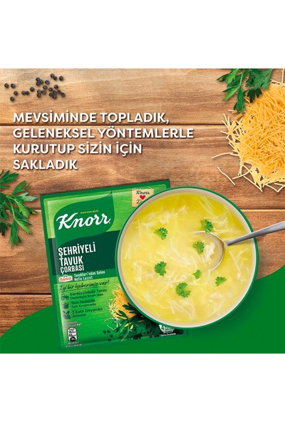 Knorr Hazır Çorba Yayla 72G X1 +Knorr Çorba Şehriyeli Tavuk 51G X1 + Knorr Tavuk Suyu Bulyon 6 Lt X1
