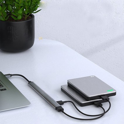 USB 3.0 7 Portlu Hub Otg Çoğaltıcı Pc Bilgisayar Uyumlu Veri Aktarımı Mouse Klavye Bağlantısı ADS303A