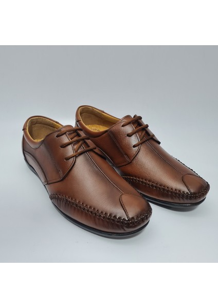 Bağcıklı Önü Dikişli Gerçek/ Deri Rahat Günlük Ayakkabı AY-581