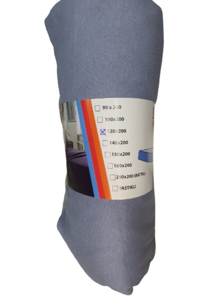 Pamuklu Penye Kumaşından Lastikli Çarşaf 120*200*30CM