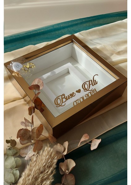 Ledli 25X25 cm Fotoğraf Bölümlü Broz Pleksi Kaplı Verda Anı Çerçevesi-6 cm Derinlikli Anı Çerçevesi fiyatları