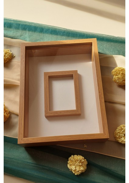 30X40 cm Ledsiz Bambu Renkli Fotoğraf Bölümlü Tasarım Gül Kutusu Anı Çerçevesi! Isimsiz modelleri
