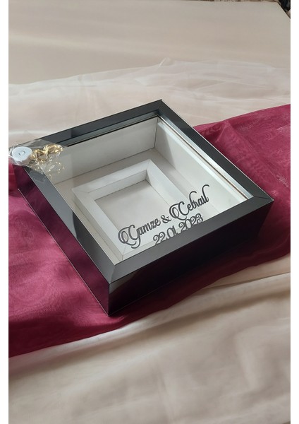 Ledli 25X25 cm Fotoğraf Bölümlü Füme Pleksi Kaplı Verda Anı Çerçevesi-6 cm Derinlikli Anı Çerçevesi fiyatları