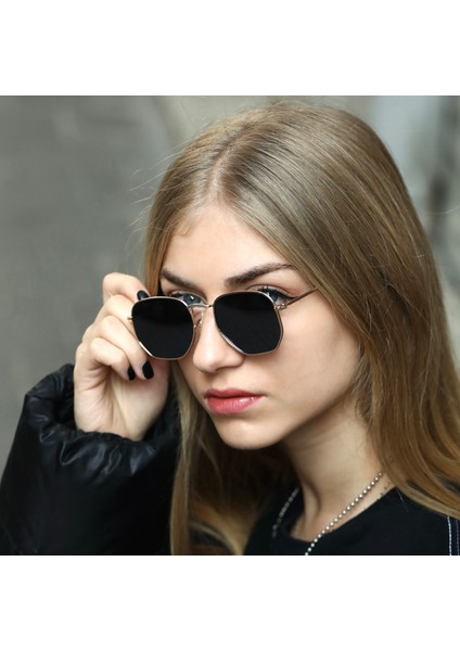 Baba Fiyatlar Beşgen Altın Classic Unisex Güneş Gözlüğü modelleri