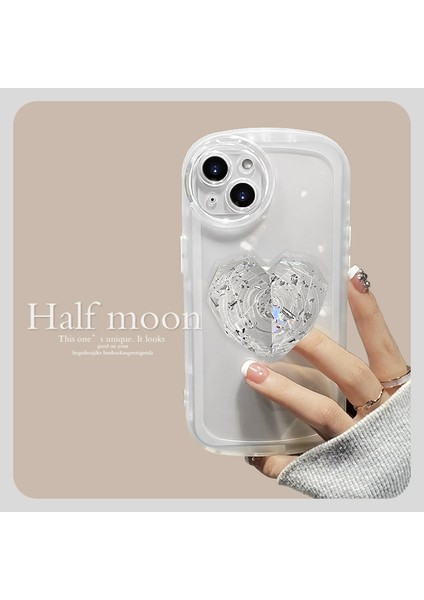 iPhone 13 Uyumlu Kılıf Kamera Korumalı Aşk Kalpli Pop Soketli Kristal Taşlı Tutacak Parlak fiyatları