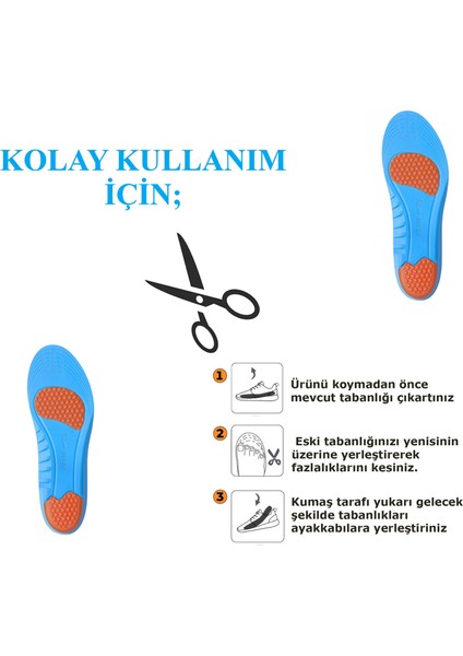 3 Çift Ortopedik Ayakkabı Tabanlığı Mz 159