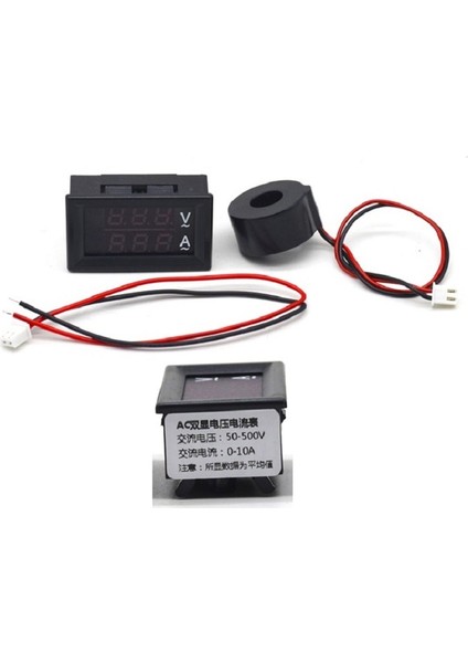 Dijital Trafolu Volt-Ampermetre 50-500V 0-10AMPER indirimleri